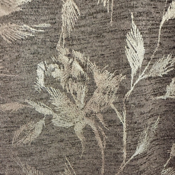 NWT Chico’s Metallic Layering Tee. Charcoal/Silver. Chicos size 2 (12-14). - Picture 3 of 5